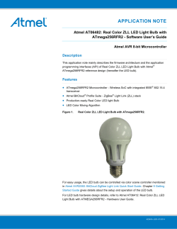 Atmel AT06482: Real Color ZLL LED Light Bulb with