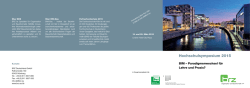 Hochschulsymposium 2015 - BWI-Bau