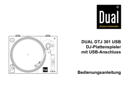 DUAL DTJ 301 USB DJ-Plattenspieler mit USB-Anschluss