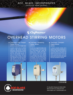 OVERHEAD STIRRING MOTORS