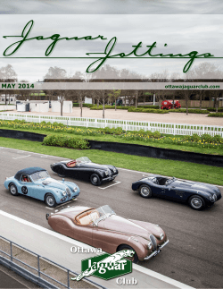Jaguar Jottings - May 2014