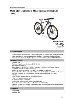 MEDION® Lifetec® 29“ Mountainbike Hardtail MD 19000