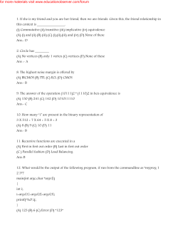 IBPS IT Officer solved model paper 2