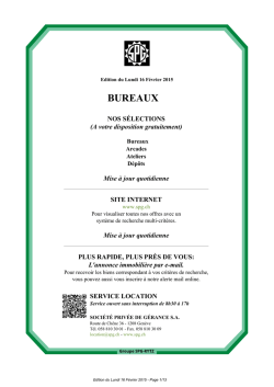 GROUPE SPG-RYTZ / Bureaux - Soci&eacute;t&eacute; Priv&eacute;e de G&eacute;rance