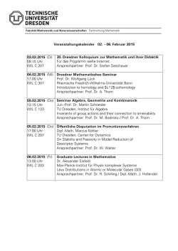 Drucken - Fachrichtung Mathematik