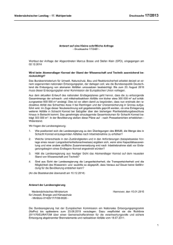 Drs. 17/2813 - Nieders&auml;chsischer Landtag