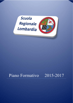 Piano Formativo 2015 2017 - FIARC