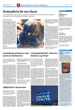 herunterladen - Anzeiger der Stadt Kloten