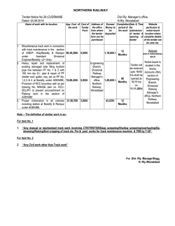 Download NIT - Northern Railway