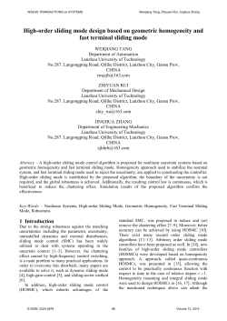 High-order sliding mode design based on geometric