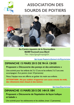 Voir le programme - Association des Sourds de Poitiers
