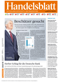 Leseprobe zum Titel: Handelsblatt (29.01.2015)