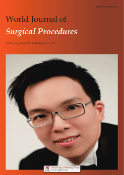 1 - World Journal of Gastroenterology