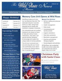 monthly newsletter
