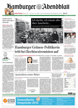 HamburgerGr&uuml;nen-Politikerin trittbeiRechtsextremistenauf - E