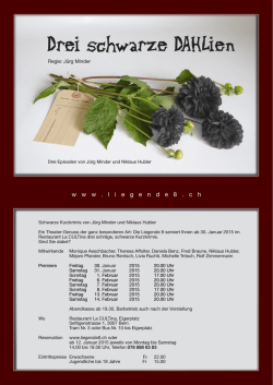Drei schwarze DAHlien