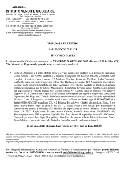 Fallimento n 111-14 - Istituto Vendite Giudiziarie Treviso