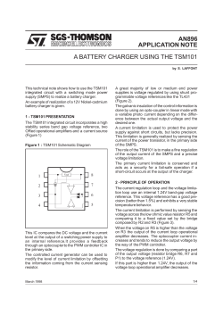A BATTERY CHARGER USING THE TSM101 - rcl