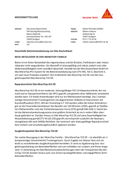 Weiterlesen - Sika Deutschland GmbH