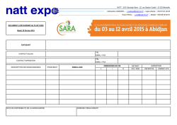DOCUMENT A RETOURNER AU PLUS TARD Mardi 10 F&eacute;vrier