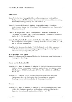 Publikationsliste Y. Karlen (PDF, 128 KB)