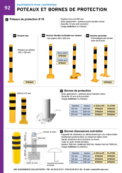 poteaux et bornes de protection