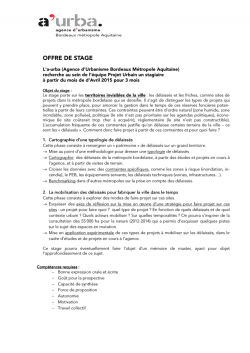 Stage Projet Urbain