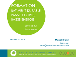 Introduction () - Bruxelles Environnement
