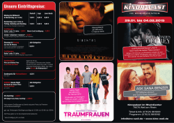 Programmflyer - Kinopalast im Rheincenter