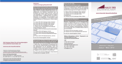 Seminarflyer 1. Quartal 2015