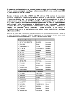 Graduatoria Azione Locale 2013-14 - 23Gen2014