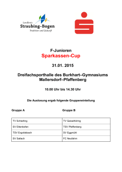 Spielplan F-Junioren 2015 - Landkreis Straubing