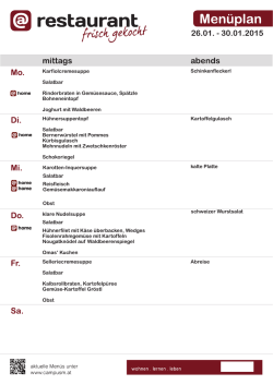 Speiseplan