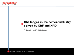 Challenges in the cement industry solved by XRF and XRD