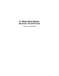 31 West 52nd Street Electronic Tenant® Portal