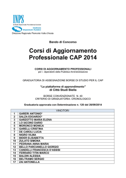 Visualizza la graduatoria del corso Le piattaforme di