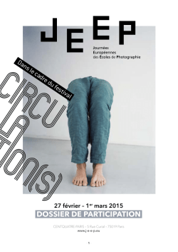 DOSSIER DE PARTICIPATION - Festival Circulation(s)