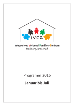 Programm Januar - bis Juli 2015