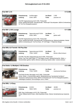 Fiat - Autohaus Lehr