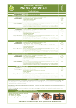 JEDILNIK - SPEISEPLAN