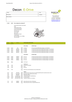 E-Drive Retail Order Form