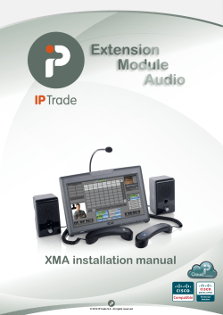XMA installation manual