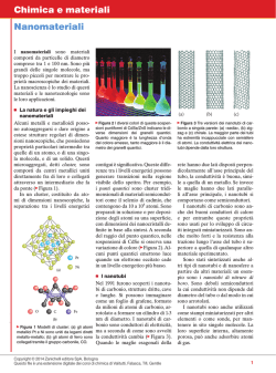 I nanomateriali - Zanichelli online per la scuola