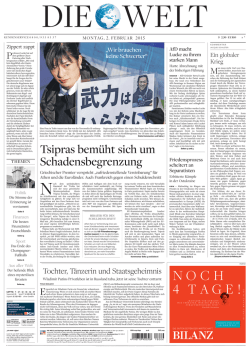 Griechenland macht sich den Aufschwung kaputt - ePaper