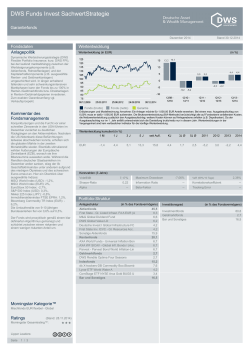 DWS Funds Invest SachwertStrategie