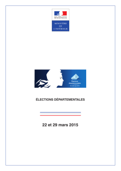22 et 29 mars 2015 - Ministère de l`Intérieur