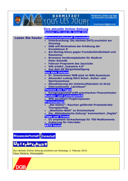 Ihre aktuelle Online-Zeitung
