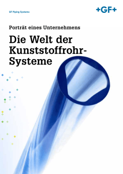 Die Welt der Kunststoffrohrsysteme