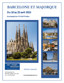 Du 10 au 25 avril 2015