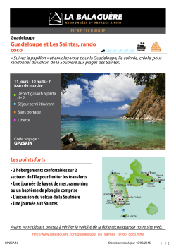 Guadeloupe et Les Saintes, rando coco